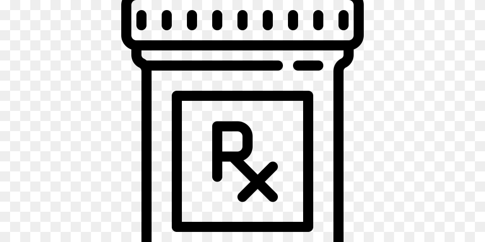 Pills Clipart Rx Bottle, Gray Free Transparent Png