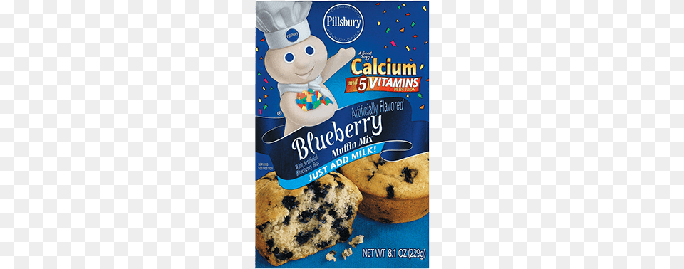 Pillsbury Blueberry Flavored Muffin Mix Pillsbury Muffins, Food, Sweets, Nature, Outdoors Png Image