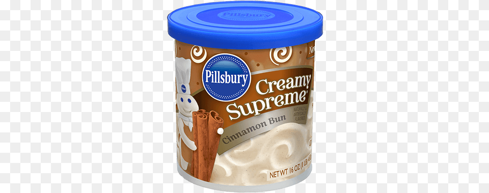 Pillsbury Creamy Supreme Cinnamon Bun Flavored Frosting Pillsbury Pink Lemonade Cookie Mix Amp Pink Lemonade, Cream, Dessert, Food, Ice Cream Free Png