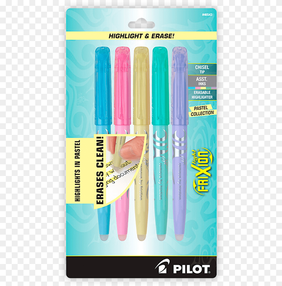 Pilot 5pk Frixion Pastel Highlighters, Pen Free Transparent Png