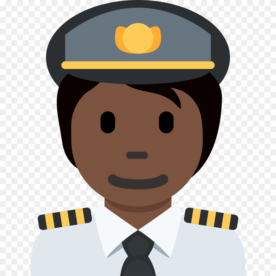 Pilot Emoji Clipart, Captain, Person, Officer, Snowman Png