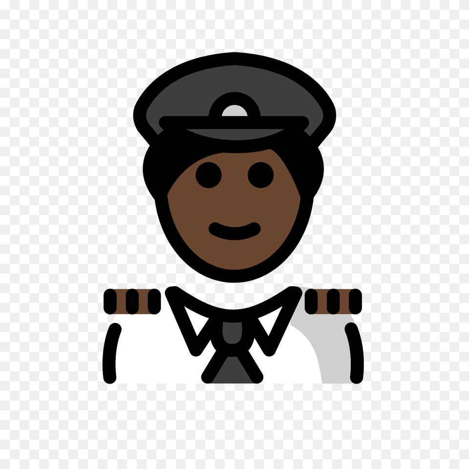 Pilot Emoji Clipart, Captain, Officer, Person, People Png Image