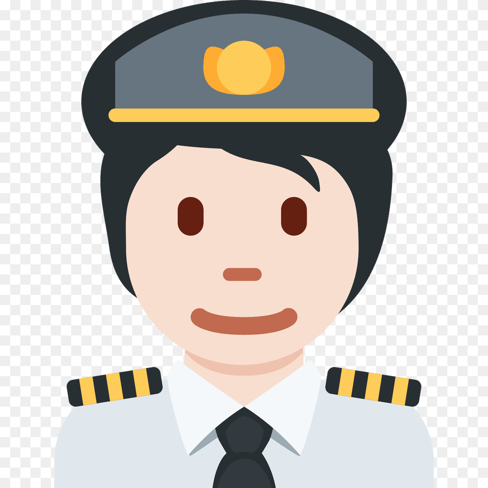 Pilot Emoji Clipart, Captain, Person, Officer, Snowman Free Transparent Png