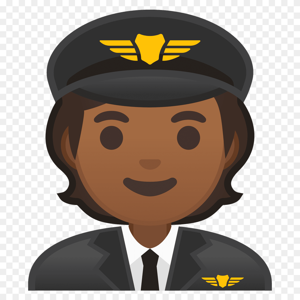 Pilot Emoji Clipart, Person, Captain, Officer, Clothing Free Transparent Png