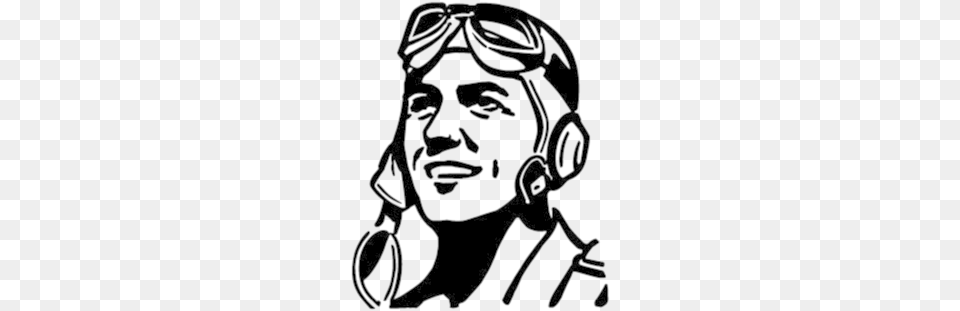 Pilot Hat Download Dad Jokes, Stencil, Baby, Person, Face Free Transparent Png