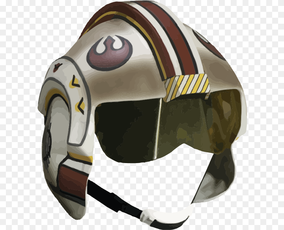 Pilot Helmet Rebel Halmet Star Warspng Snipstock Star Wars Fighter Helmet, Crash Helmet, American Football, Football, Person Png
