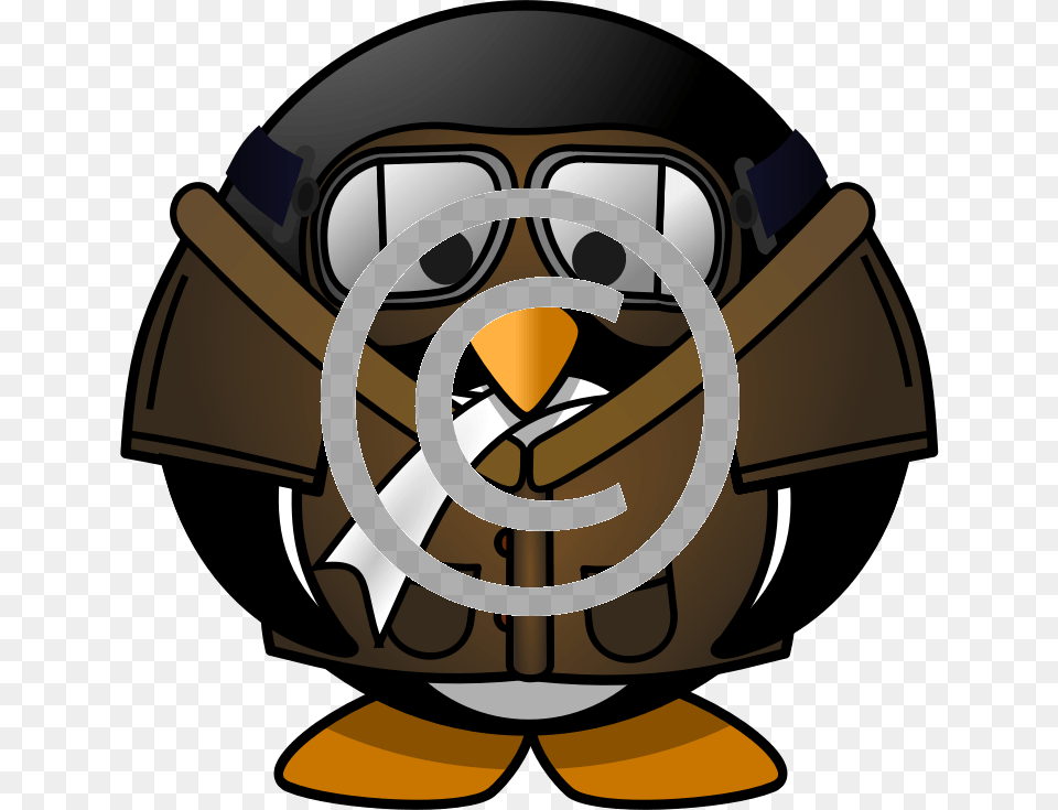 Pilot Penguin Aviator Pilot Penguin Oval Ornament, Ammunition, Grenade, Weapon Png