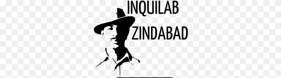 Pilot Shaheed Bhagat Singh Silhouette Sticker, Gray Free Transparent Png