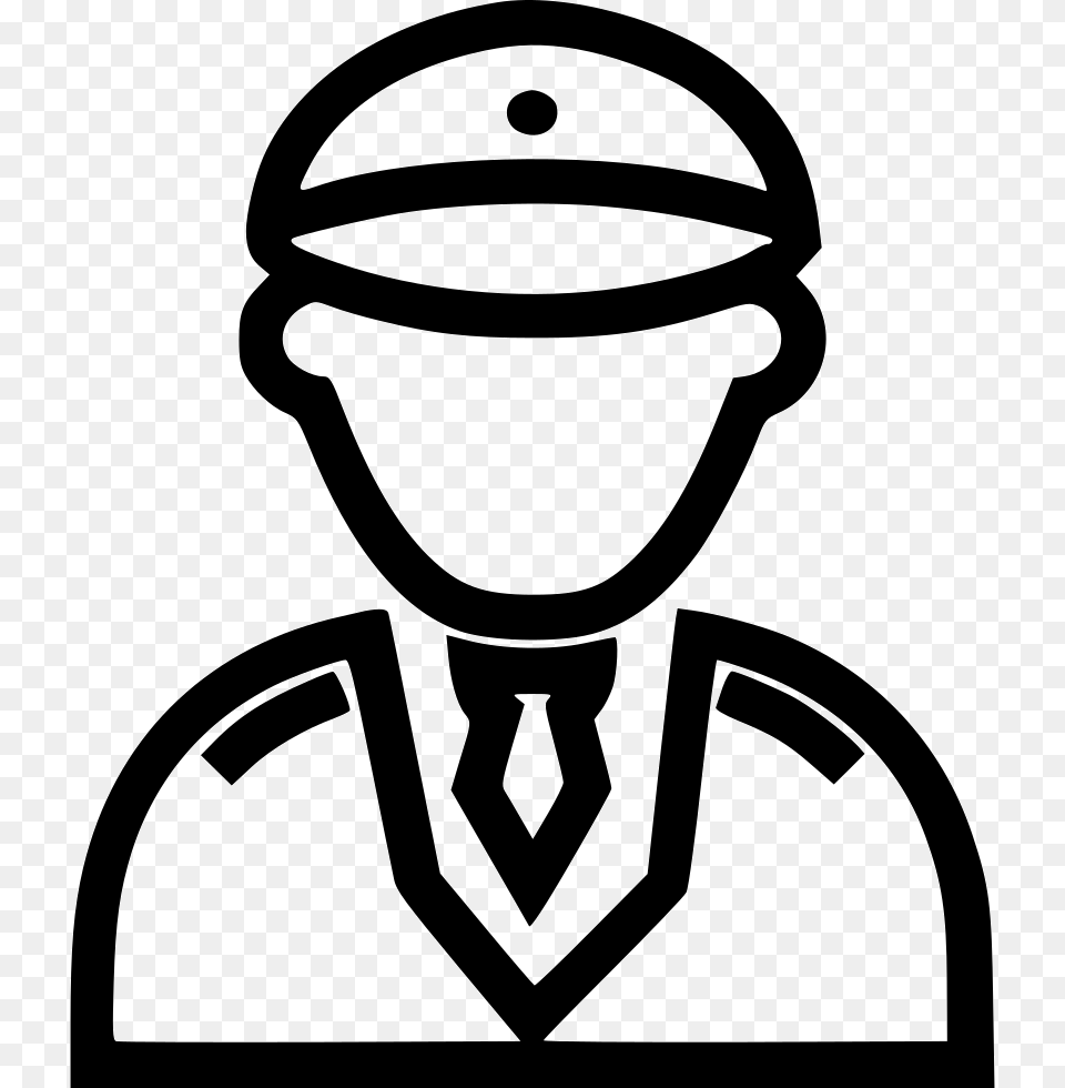 Pilot Traffic Police Icon, Stencil, Clothing, Hardhat, Helmet Png