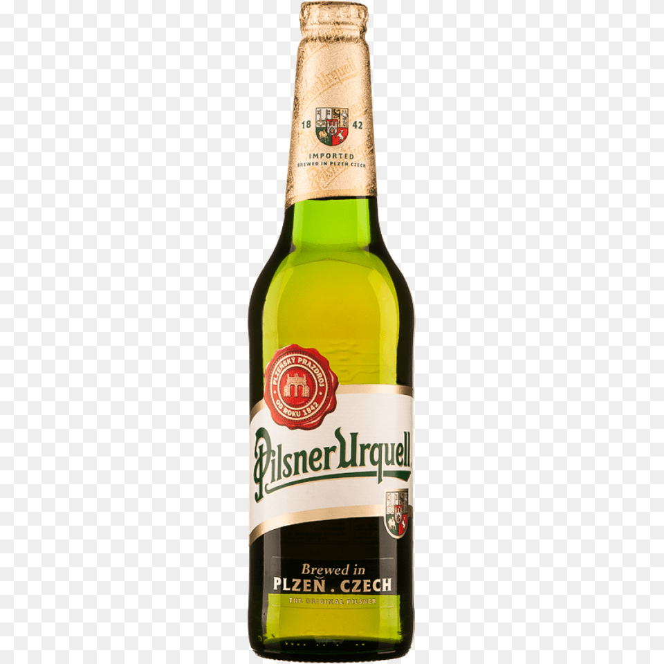 Pilsner Urquell Beer Pale Lager Next Day Delivery, Alcohol, Beer Bottle, Beverage, Bottle Png