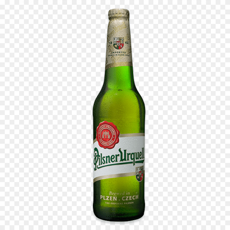 Pilsner Urquell Bottle, Alcohol, Beer, Beer Bottle, Beverage Png