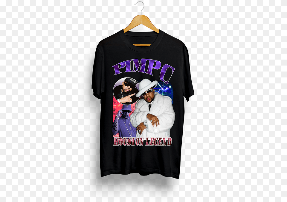 Pimp C Houston Legend Vintage Tee Travis Scott T Shirt Astroworld, Clothing, T-shirt, Adult, Male Free Png