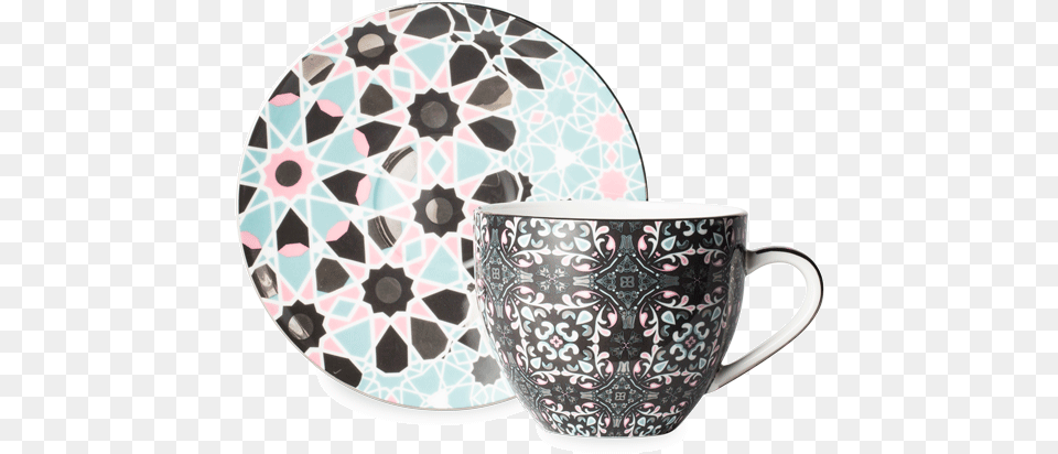 Pimp My Charcoal Cup And Saucer, Art, Porcelain, Pottery Free Png