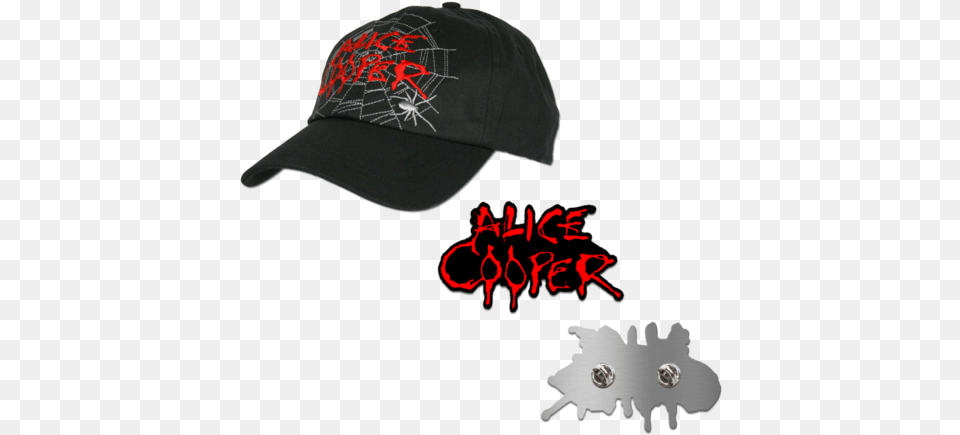 Pin Alice Cooper, Baseball Cap, Cap, Clothing, Hat Free Transparent Png