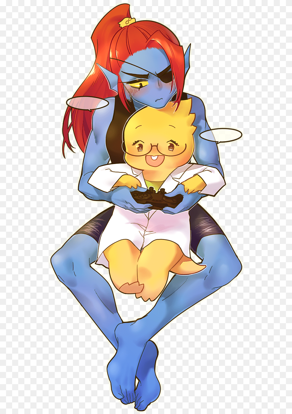Pin Alphys X Undyne, Book, Comics, Publication, Baby Free Png Download