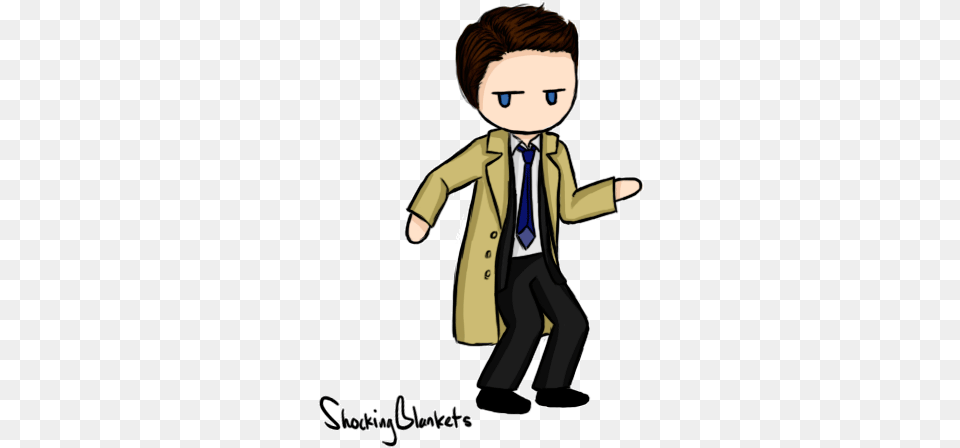 Pin Animated Castiel Dancing Gif, Clothing, Coat, Baby, Person Png