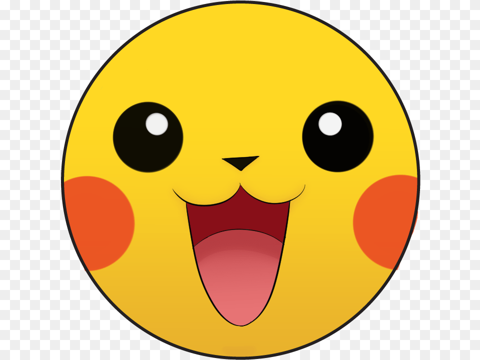 Pin Back Buttons Pokemon Pikachu Face, Disk Free Png Download