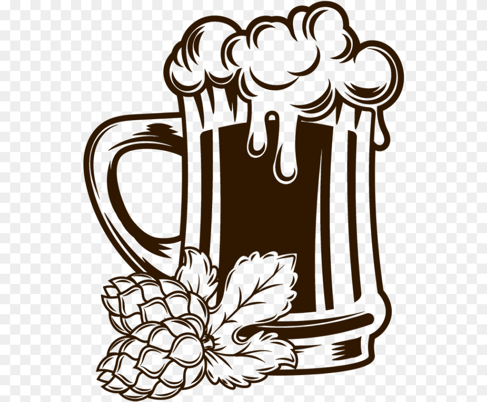 Pin Beer Mug Clipart Black And White Beer Mug Sketch, Cup, Glass, Alcohol, Beverage Free Png Download