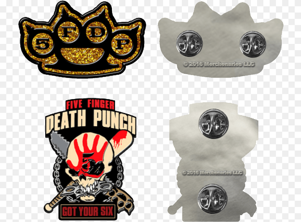 Pin Bundle Five Finger Death Punch Pin, Badge, Logo, Symbol, Accessories Png Image