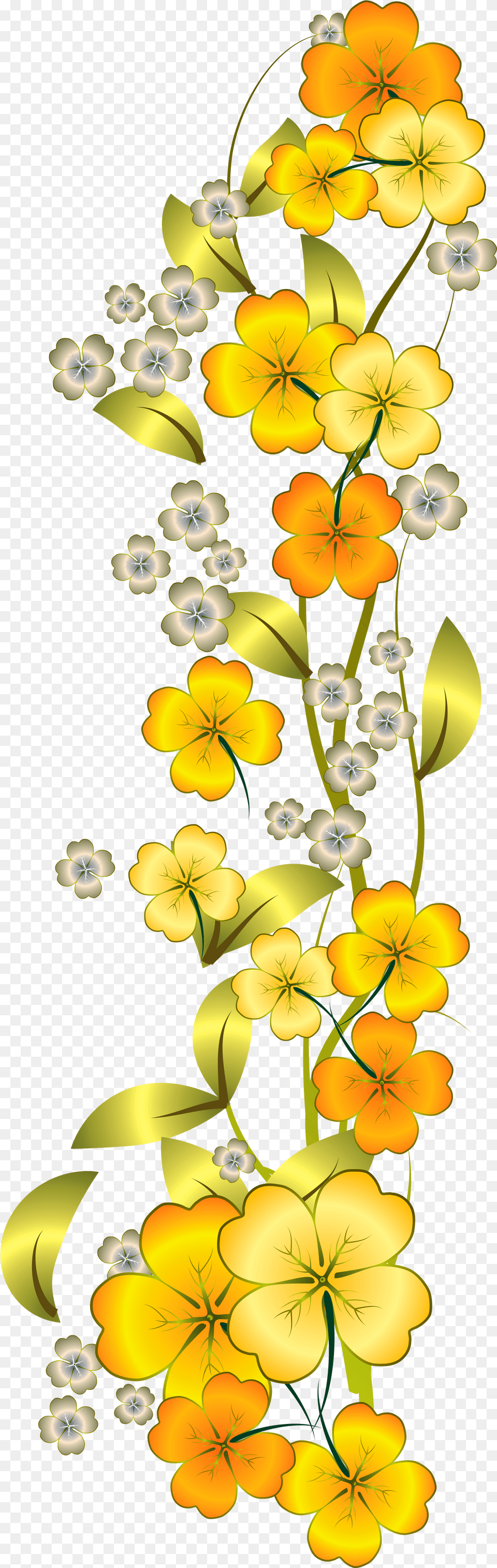 Pin By Best Fiends Yellow Flowers Clipart, Art, Floral Design, Graphics, Pattern Free Png