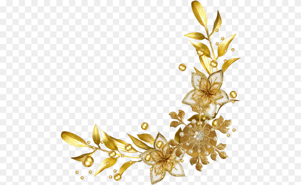 Pin By Cynthia Smith Frame Flower Gold, Accessories, Jewelry, Plant Png Image