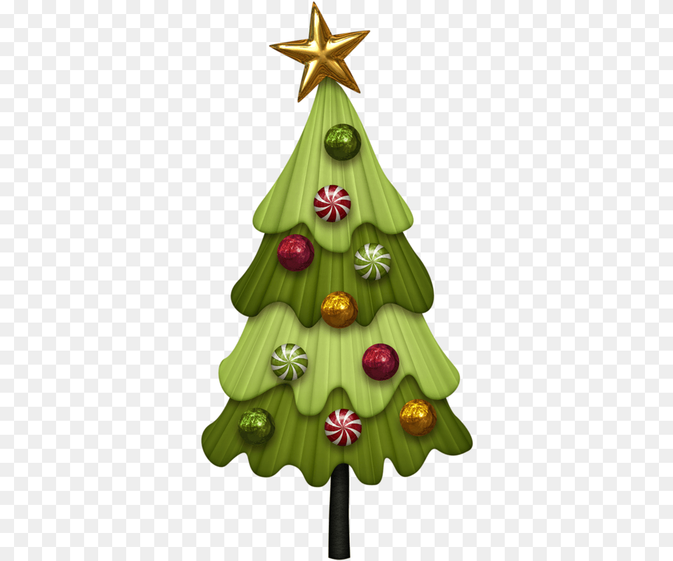 Pin By Elfina On Christmas Tree Decoration White Christmas Tree Cartoon, Christmas Decorations, Festival, Symbol, Star Symbol Free Png Download
