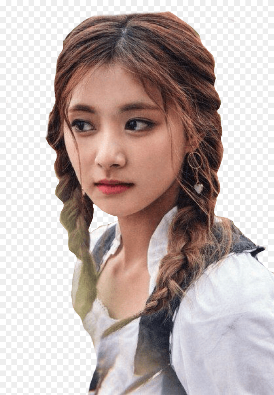 Pin By Hyunjin Hwang Stan Transparent, Braid, Portrait, Photography, Person Png