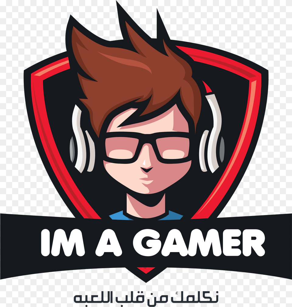 Pin By Im Gamer Transparent Gamer Logo, Face, Head, Person, Accessories Png