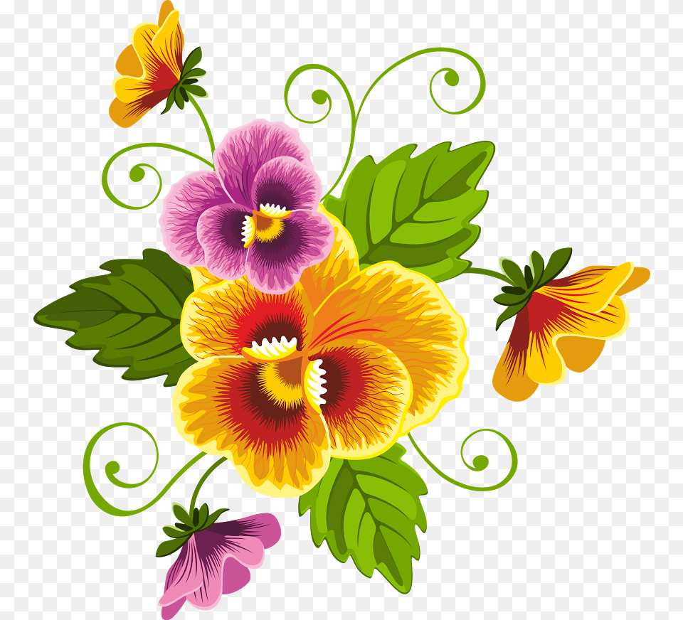 Pin By Jacky On Pintar Decoupage Clip Art Pansy Vector, Flower, Plant Png Image
