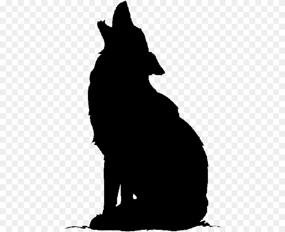 Pin By Joachim G On Black White Wolf Aufkleber Frs Auto, Silhouette, Person, Animal, Cat Free Png Download