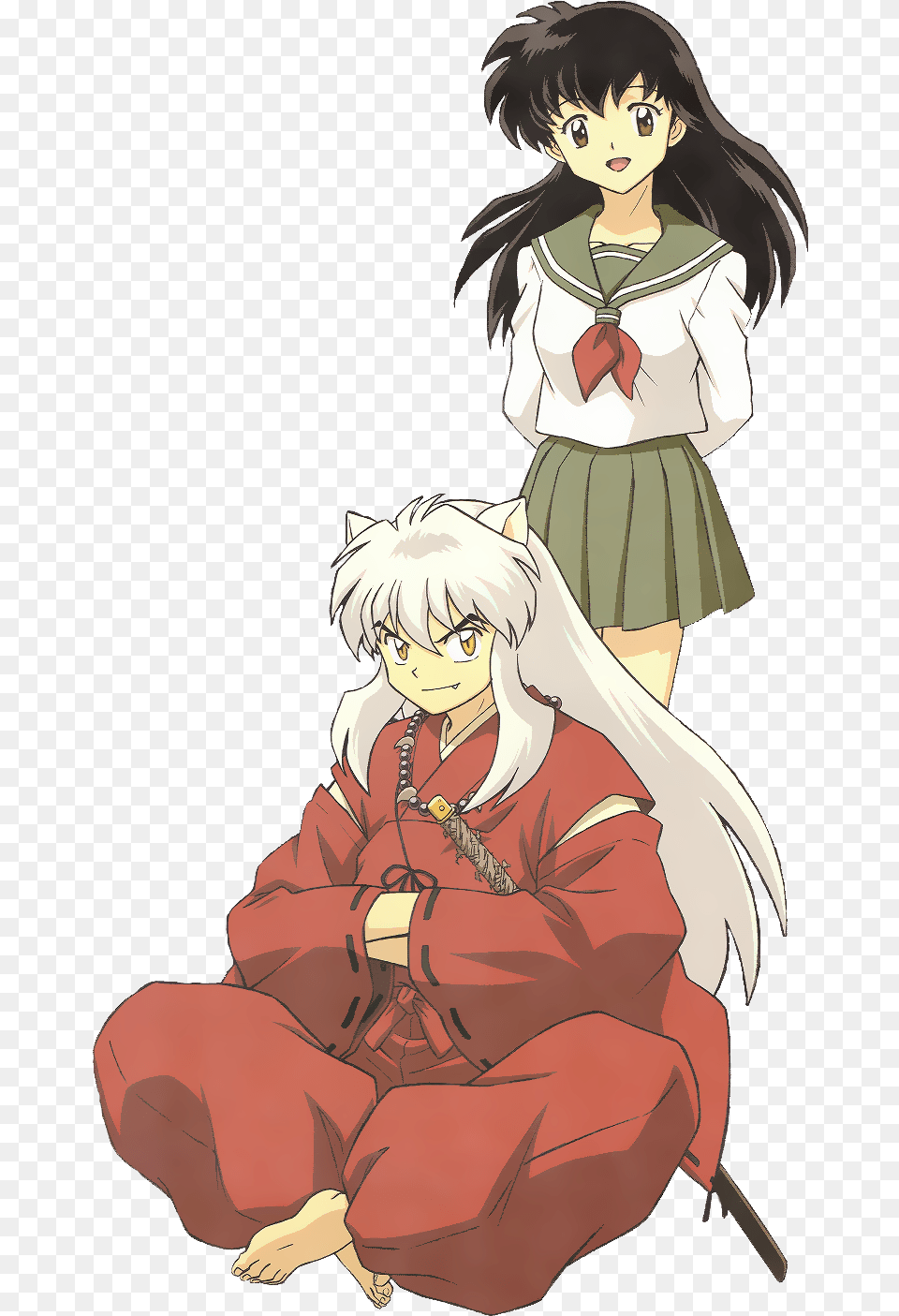 Pin By Liquid Feline Transparent Inuyasha And Kagome, Book, Comics, Publication, Person Free Png Download