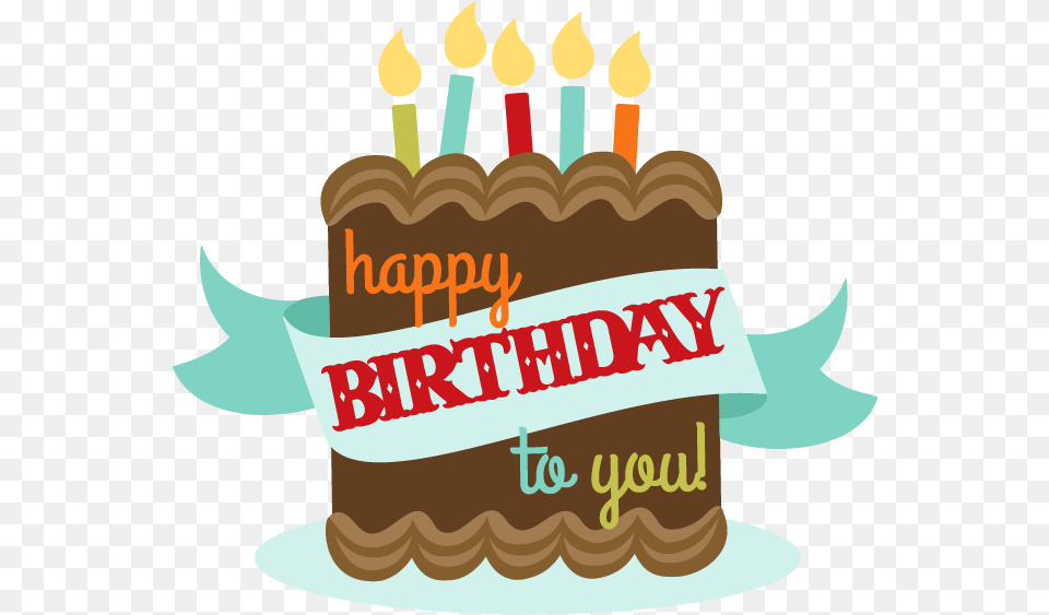 Pin By Pngsector Happy Birthday To You Clipart, Birthday Cake, Cake, Cream, Dessert Png Image