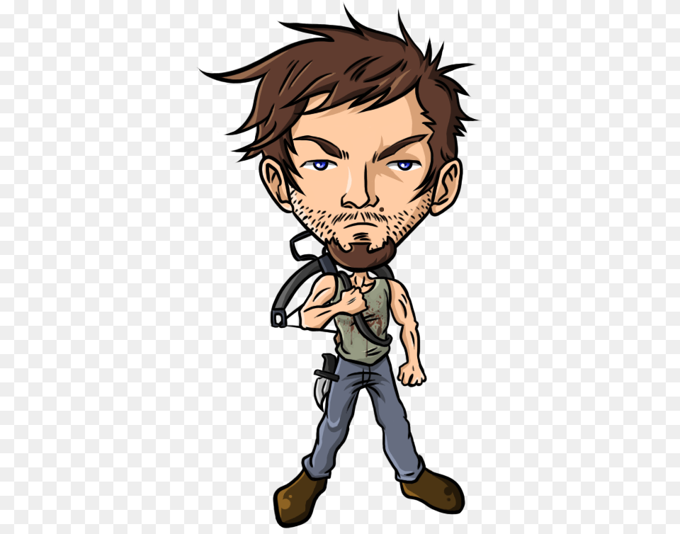 Pin By Sharon Mckee On Walking Dead Daryl Walking Dead Cartoon, Book, Comics, Publication, Baby Free Png Download