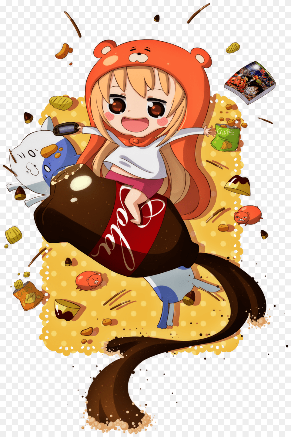 Pin By Sheila Lin On Anime Himouto Umaru Chan, Book, Comics, Publication, Face Free Png Download