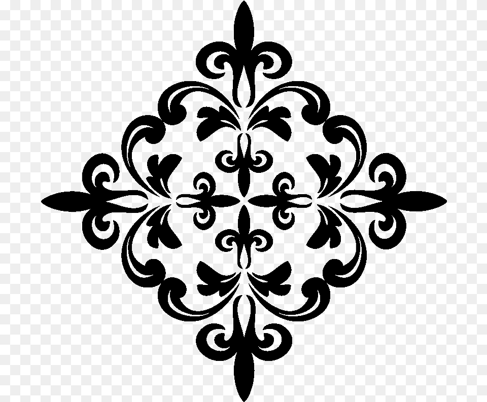 Pin By Srishti Kundra On Drawamppaint Baroque Design Stencil Floral Motif Design, Gray Free Transparent Png