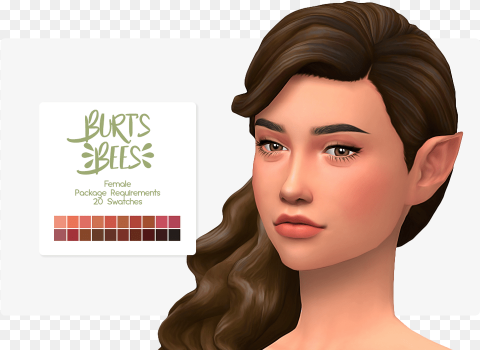 Pin By The Big Sims 4 Makeup Maxis Match, Adult, Portrait, Photography, Person Free Png Download