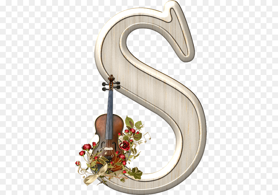 Pin By Tra Music Instrument With Flowers, Text, Musical Instrument, Symbol, Flower Free Transparent Png