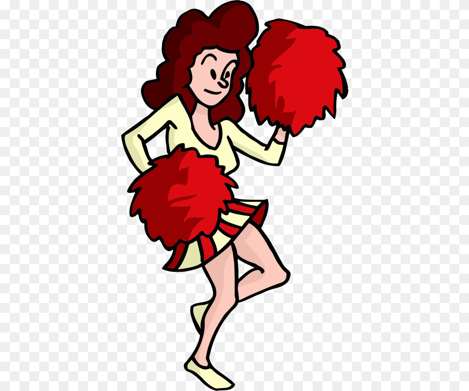 Pin Cartoon Cheerleader Clipart Cheerleader Clipart Cartoon, Dancing, Leisure Activities, Person, Dance Pose Free Transparent Png