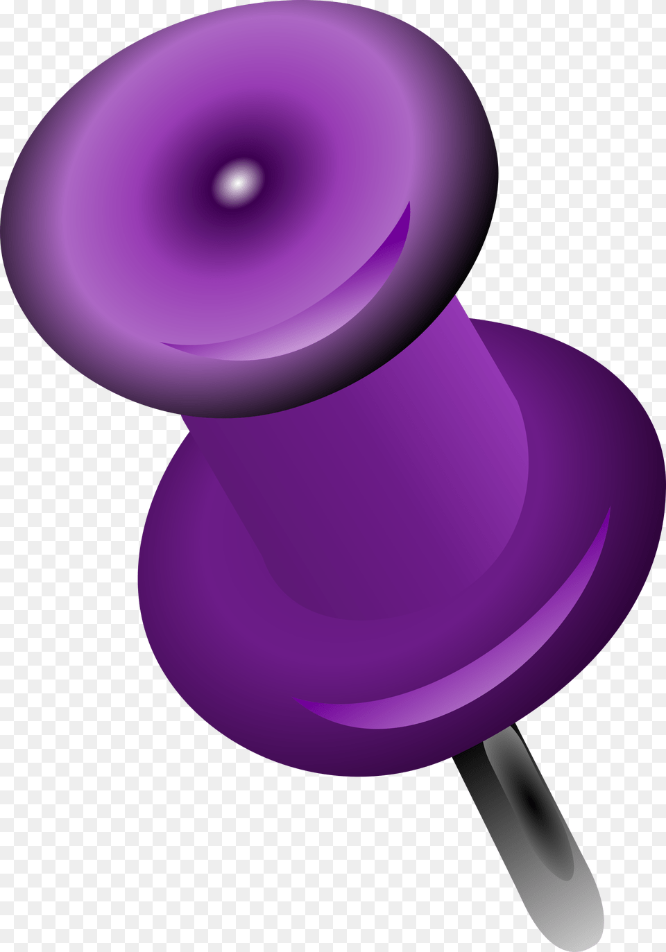 Pin Clipart Office Purple Push Pin Png