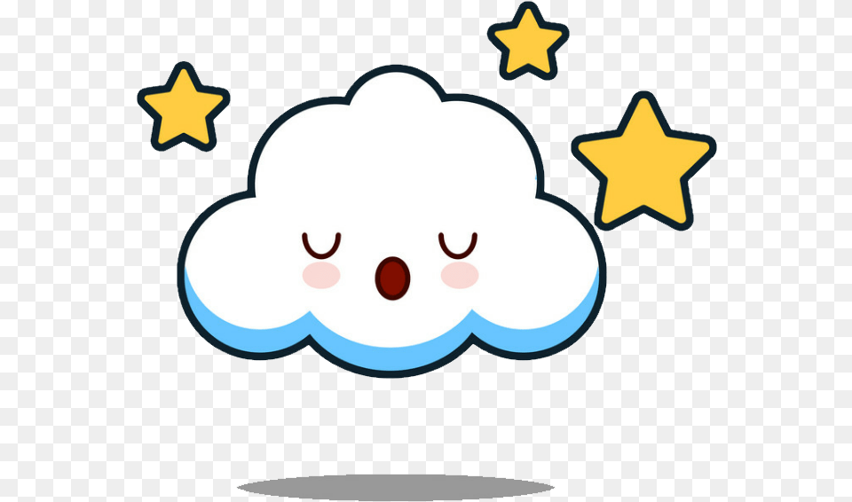 Pin Cute Cloud Cartoon, Symbol, Star Symbol, Animal, Fish Free Png Download