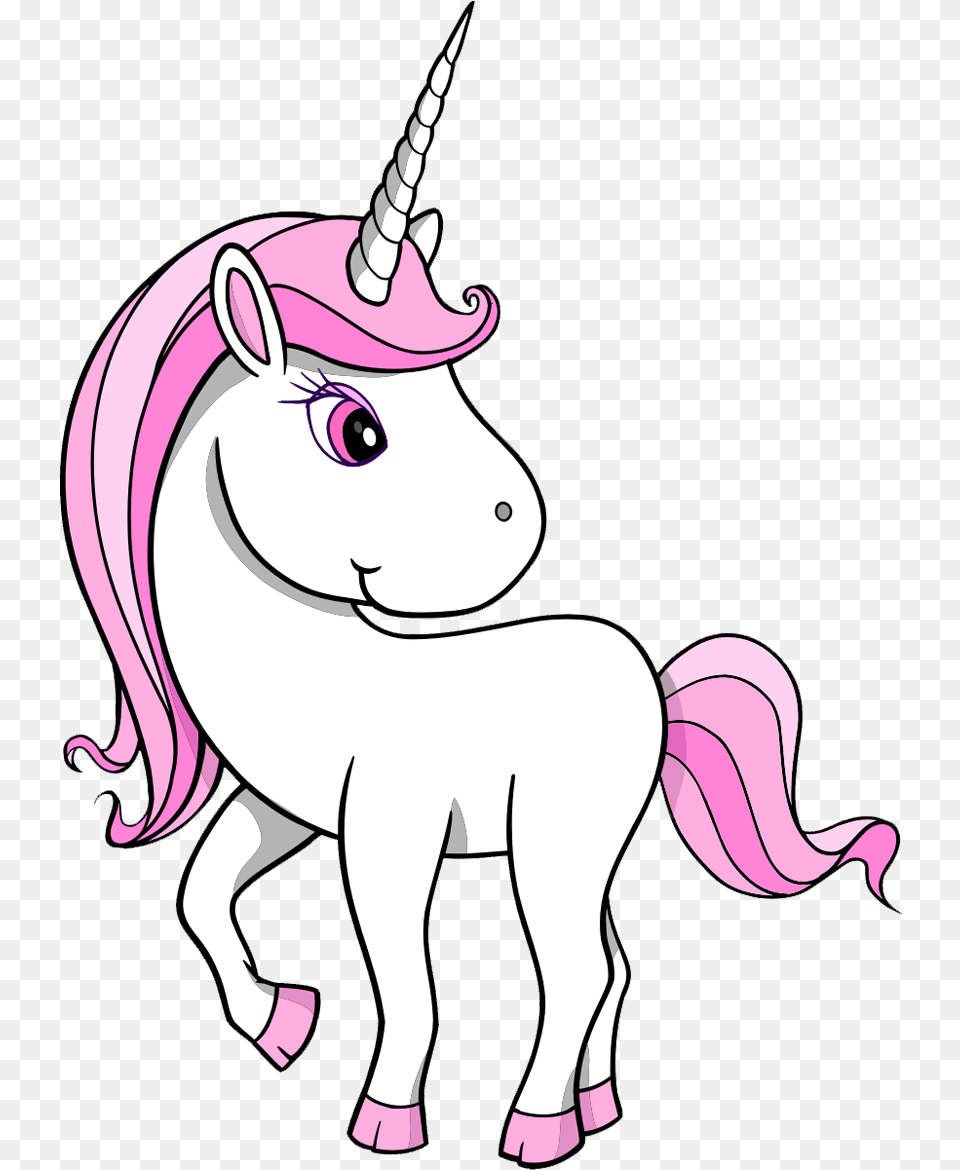 Pin De Menezes Em Poney Pink And White Unicorn Clipart, Baby, Person, Cartoon, Book Png Image