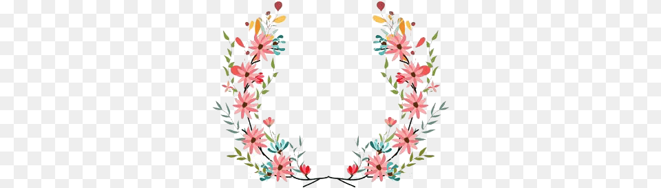 Pin De Siti Idayu Em Gift Cards Estampas Frame Floral Jarros Flower Crown Draw, Art, Floral Design, Graphics, Pattern Free Transparent Png