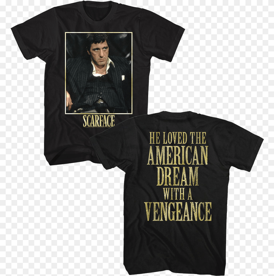 Pin Di Products Scarface, Clothing, Shirt, T-shirt, Adult Png