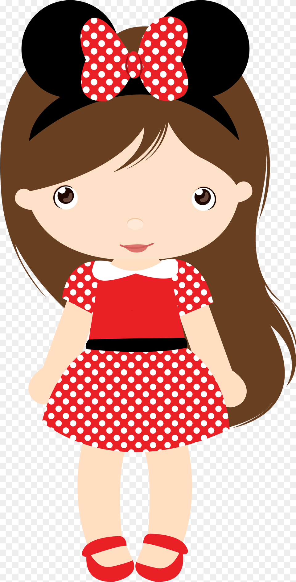 Pin Do Liran S Em Clipart Clipart Of Dolls Minnie Mouse, Accessories, Formal Wear, Pattern, Tie Free Png