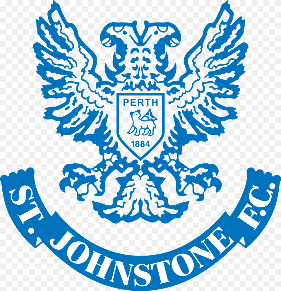 Pin Em Football Logos St Jonstone Fc Logo, Emblem, Symbol, Badge Free Png Download