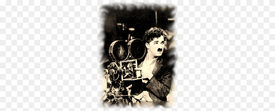 Pin Em Projetor De Cinema Charlie Chaplin Cinema, Camera, Electronics, Person, Photographer Png Image