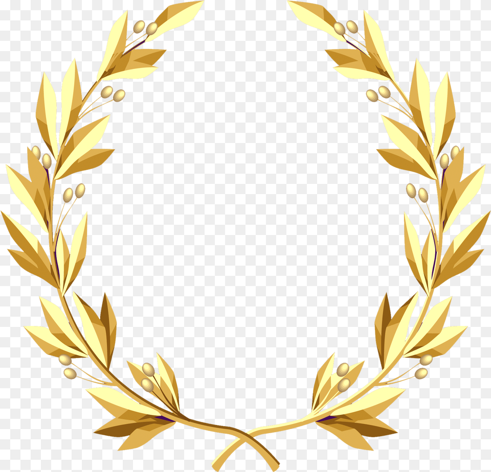 Pin Gold Wreath, Plant Free Transparent Png