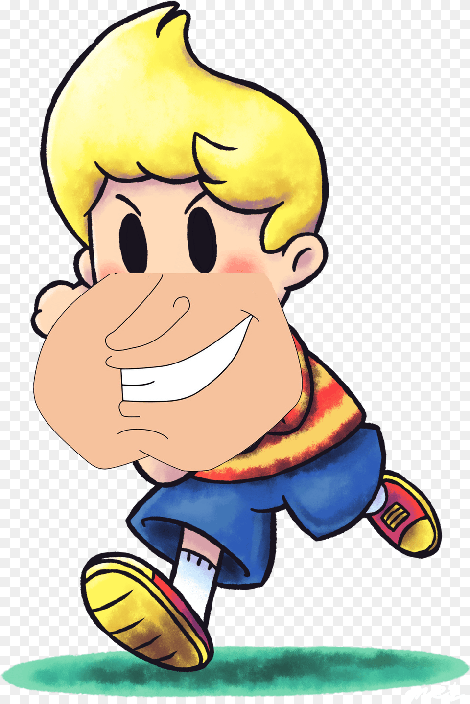 Pin Hatebubbles On Quagmire Chin Awful Characters Mother 3 Lucas, Cartoon, Baby, Person, Face Free Png