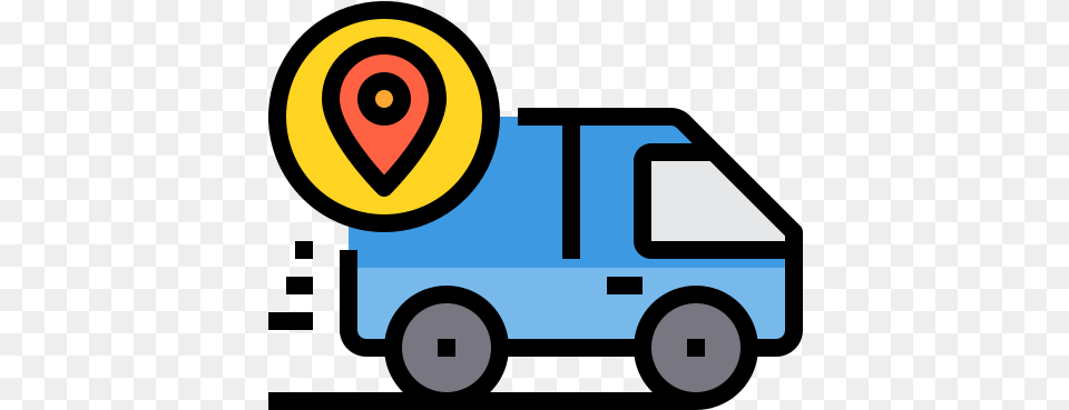 Pin Icono Delivery, Transportation, Vehicle, Moving Van, Van Free Png