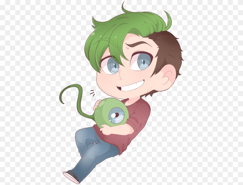 Pin Jacksepticeye Fan Art Transparent, Book, Comics, Publication, Baby Free Png Download